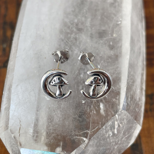 Moon Mushroom Studs