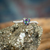 CZ Mystic Topaz Heart Ring