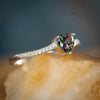 CZ Mystic Topaz Heart Ring