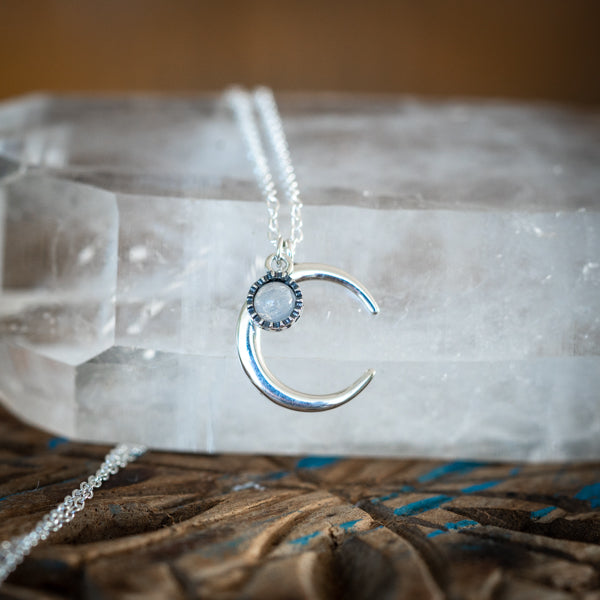 Silver Moon Necklace