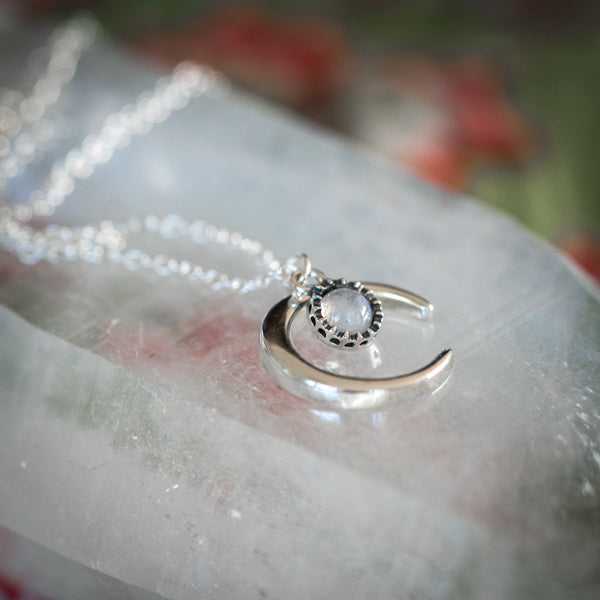 Silver Moon Necklace