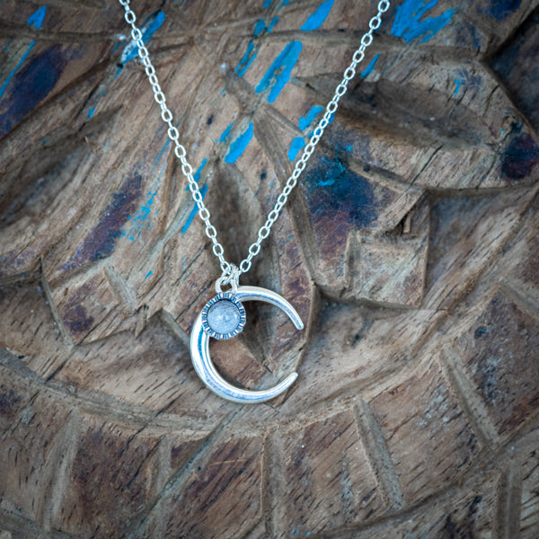 Silver Moon Necklace