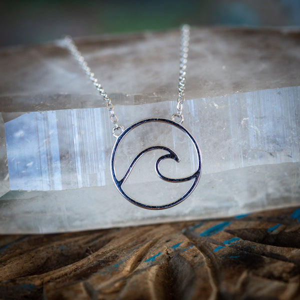 Silver Surf Necklace