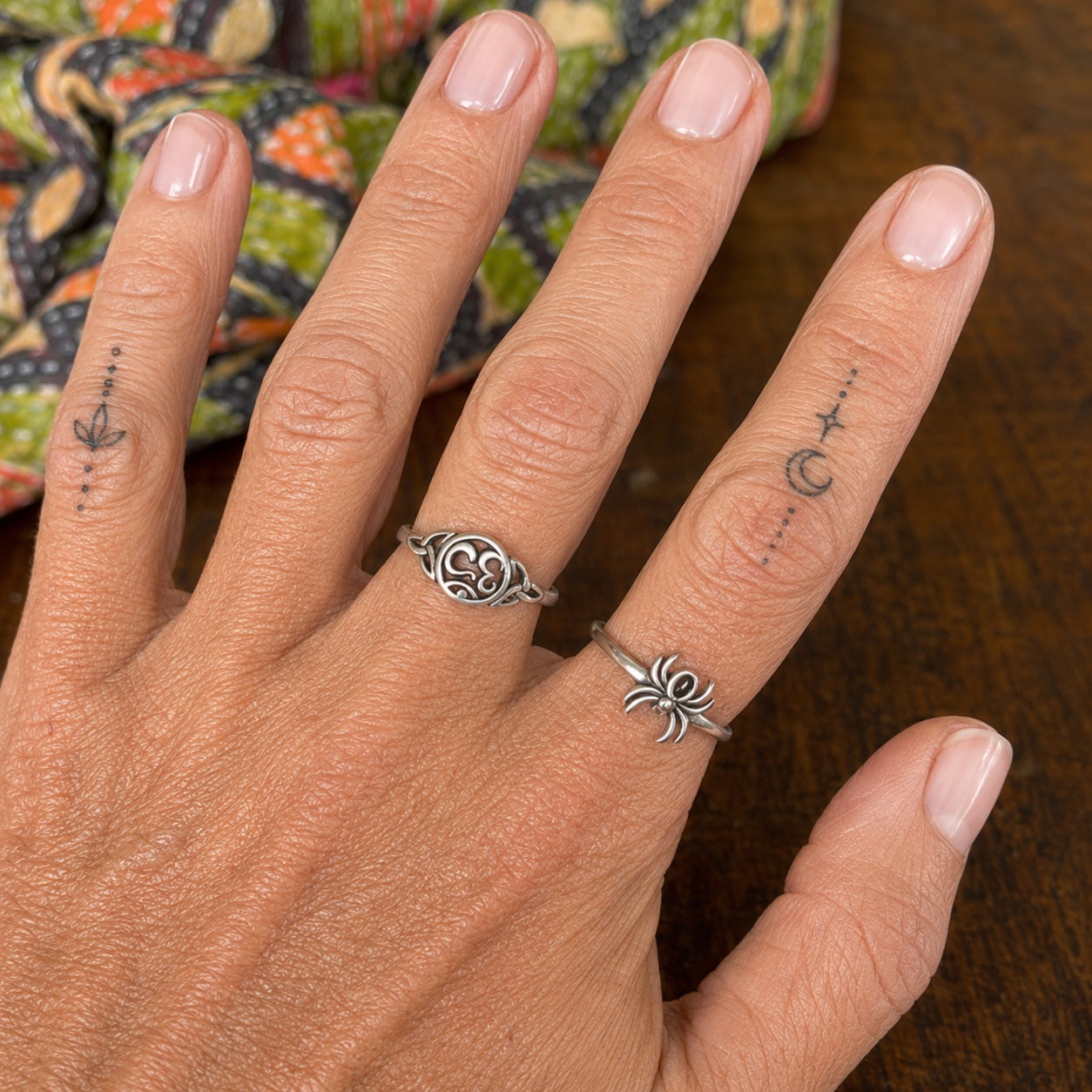 Black Onyx Spider Ring