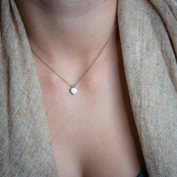 Opal Heart Necklace