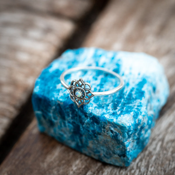 Opal Mandala Ring