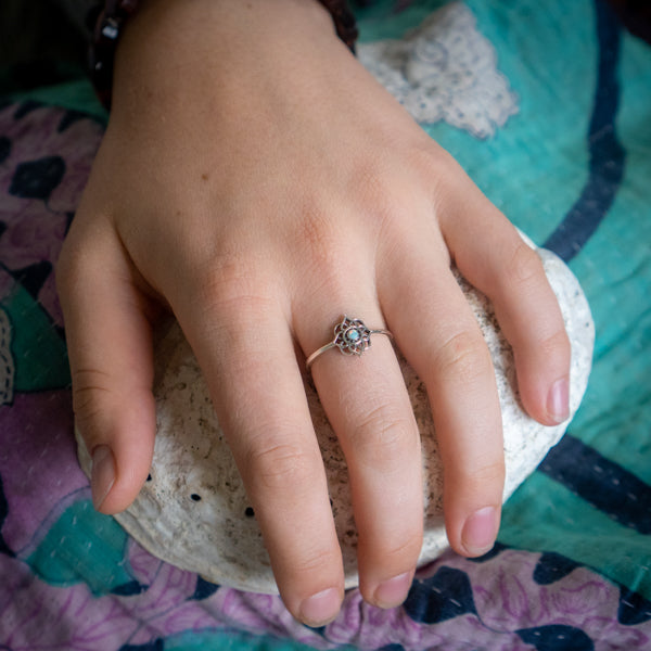 Opal Mandala Ring