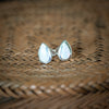 Dainty Opal Stud Earrings