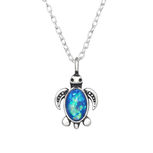 Opal Turtle Necklace