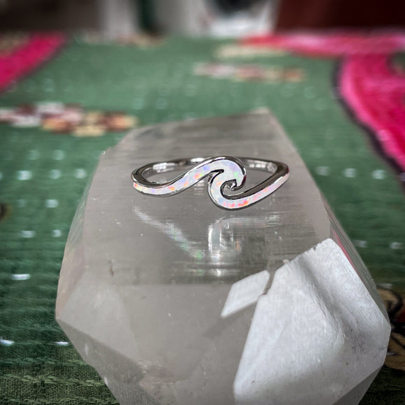 Opal Wave Ring