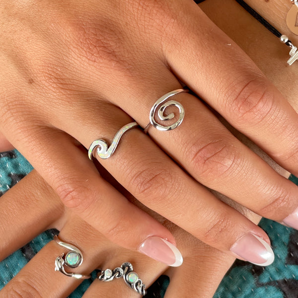 Opal Wave Ring