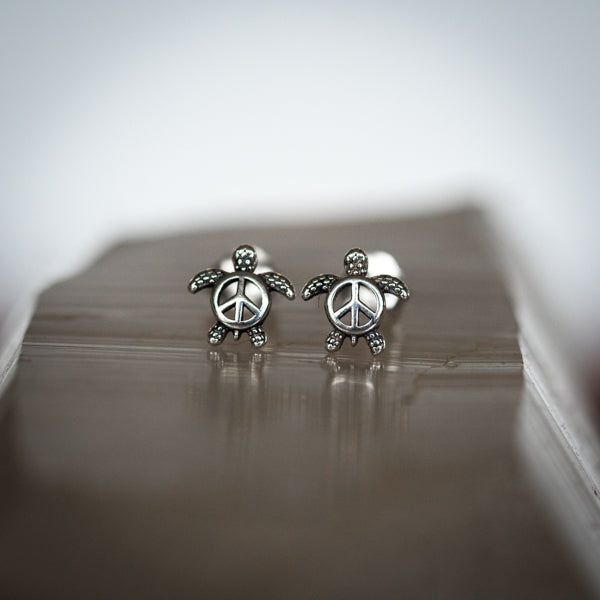 Turtle & Peace Studs
