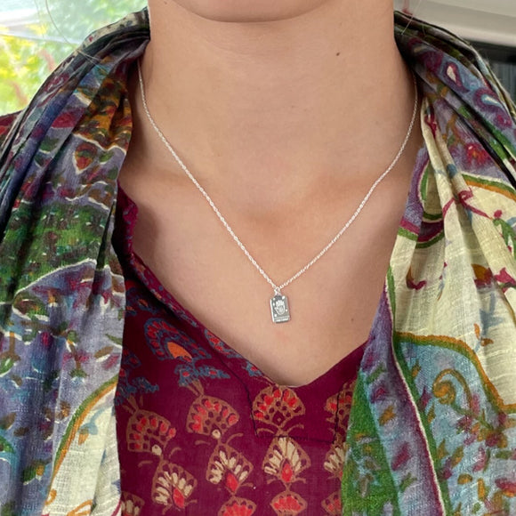 Sun Tarot Card Necklace