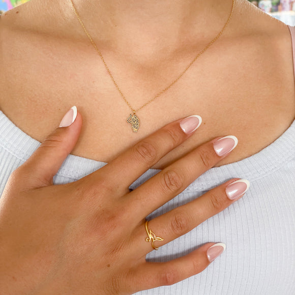 Gold Tiger Necklace