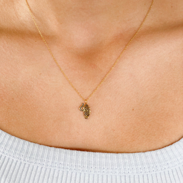 Gold Tiger Necklace