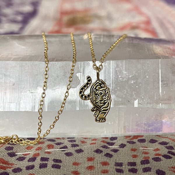 Gold Tiger Necklace