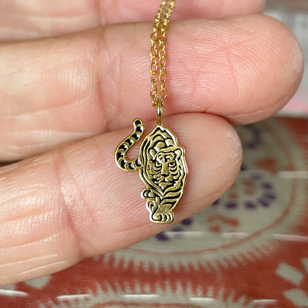 Gold Tiger Necklace