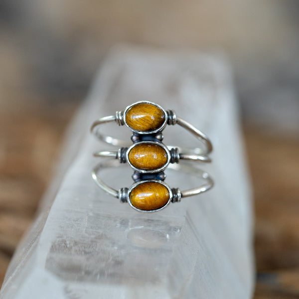 Tigers Eye Triple Ring