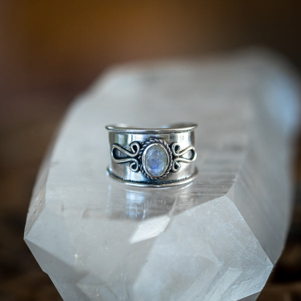 Boho Moonstone Toe Ring