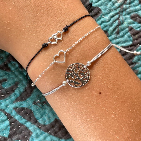 Silver Heart Bracelet