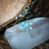 Dainty Tear Turquoise Studs
