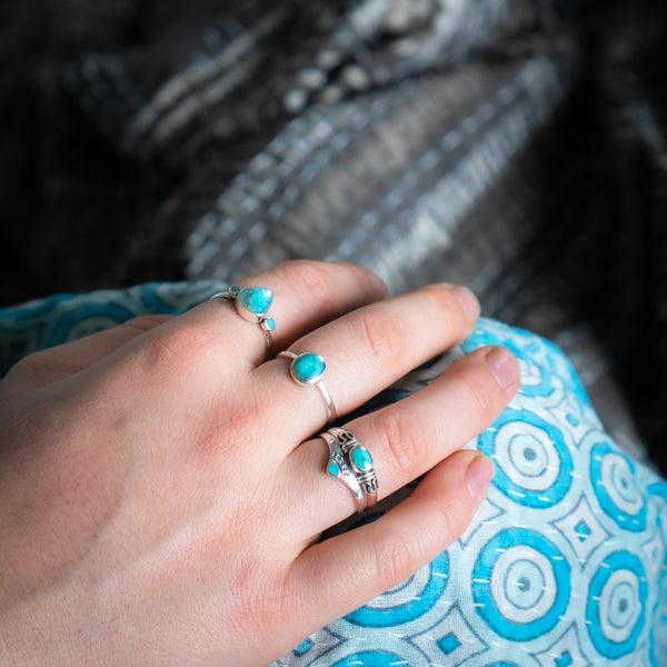 Boho Turquoise Ring