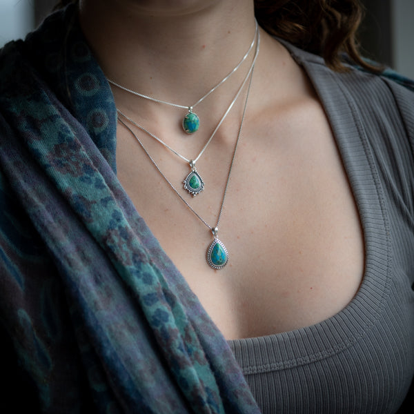 Oval Turquoise Necklace