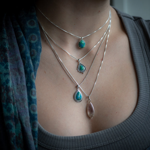 Oval Turquoise Necklace