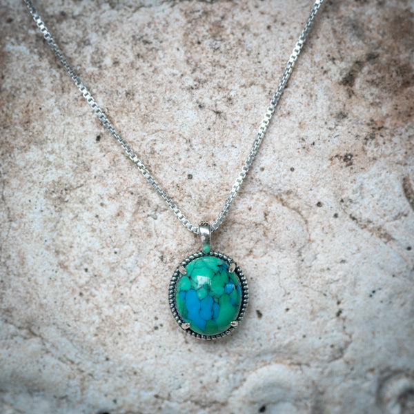 Oval Turquoise Necklace