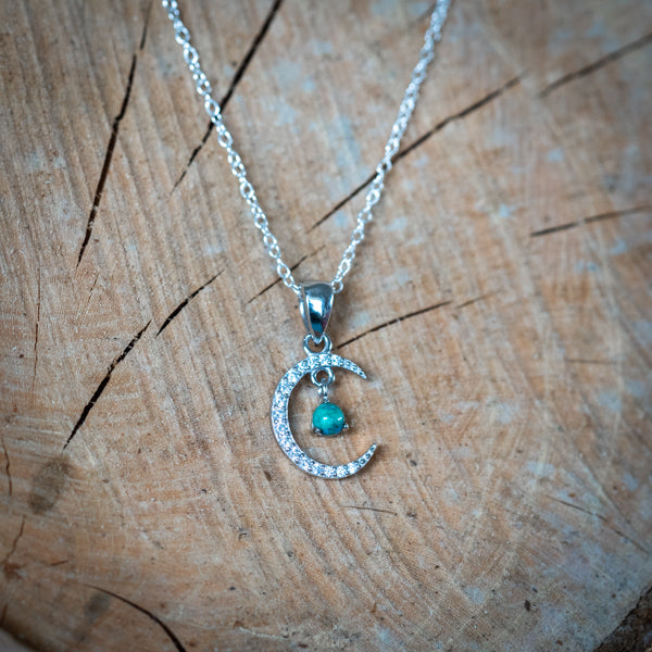 Turquoise Moon Necklace