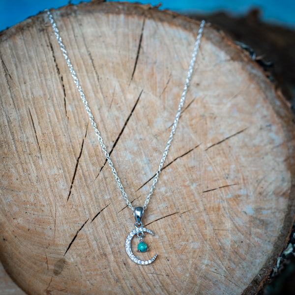 Turquoise Moon Necklace