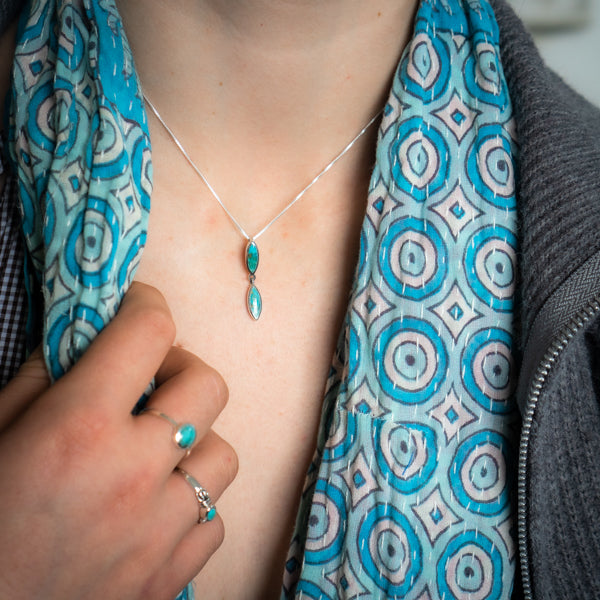 Double Turquoise Necklace