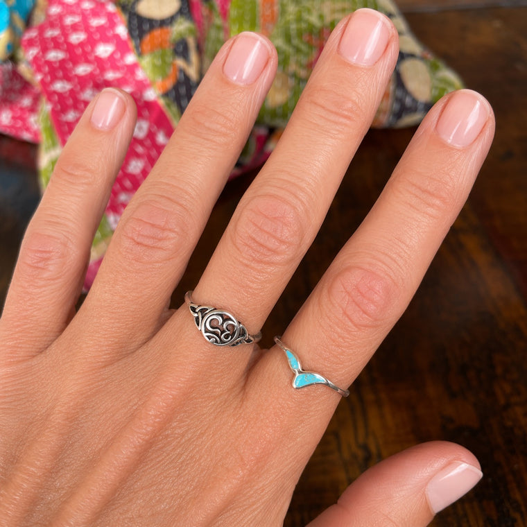 Turquoise V Ring