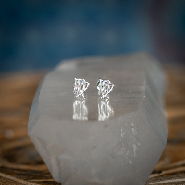 Virgo Zodiac Studs