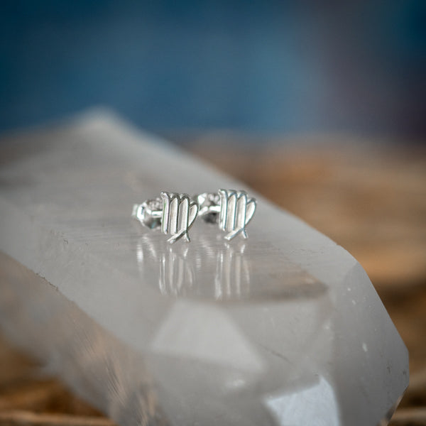 Virgo Zodiac Studs