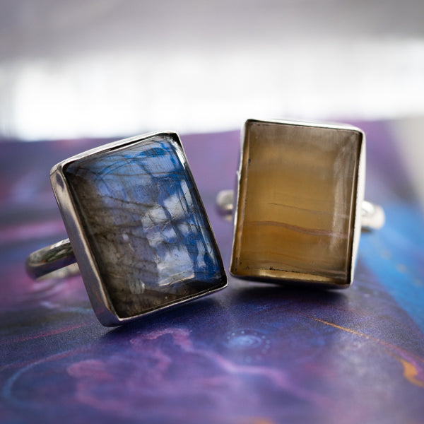 Large Labradorite Ring