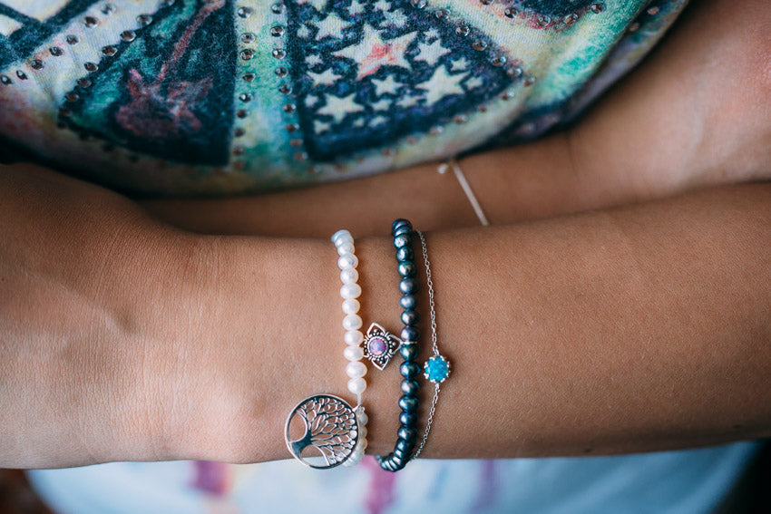 Tree of Life Pearl Bracelet