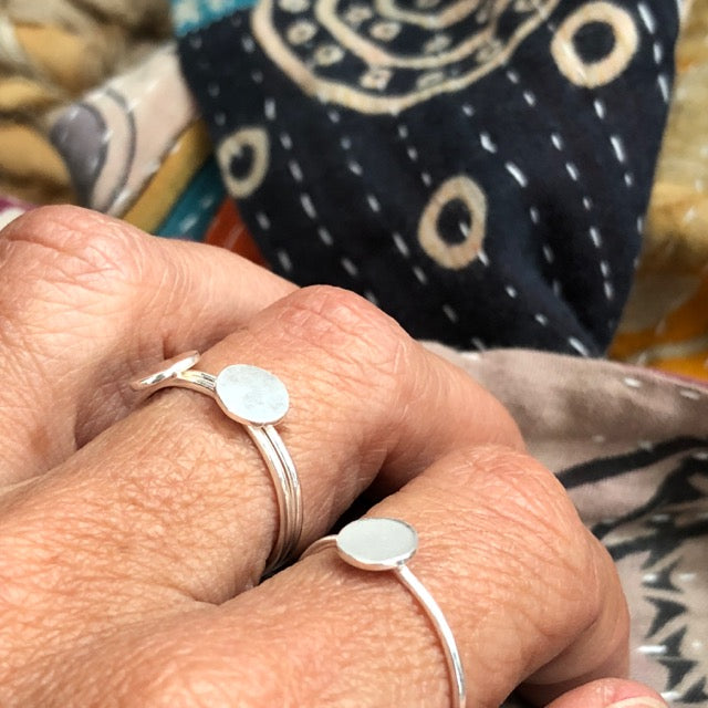 Full Stop Stacker Ring