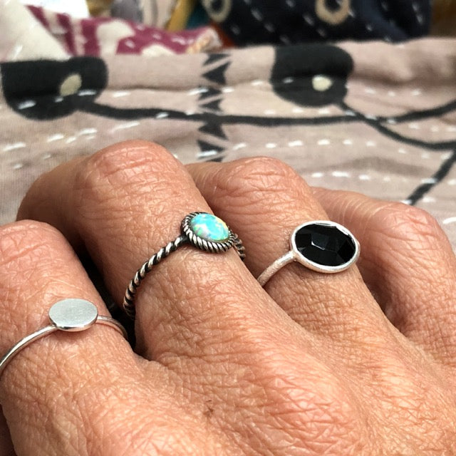 Full Stop Stacker Ring