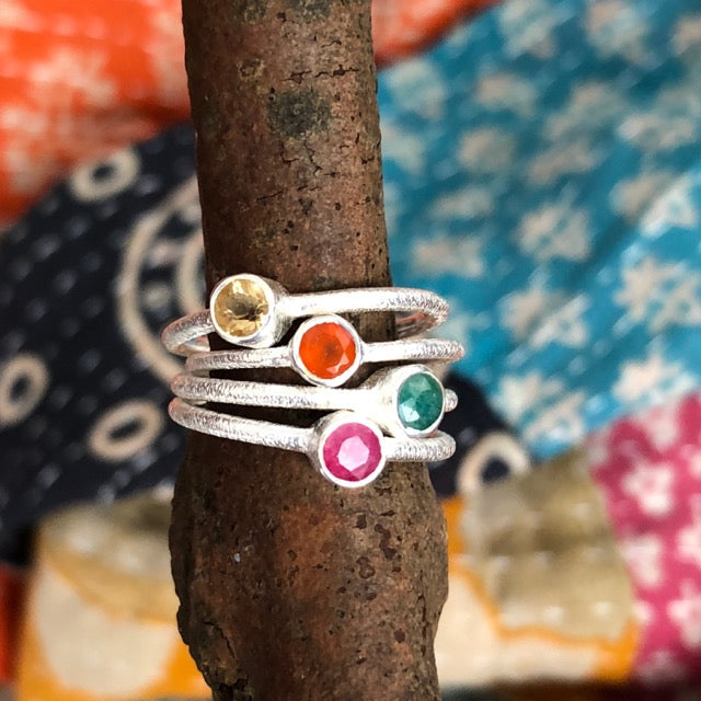 Citrine Stacker Ring