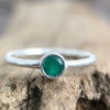 green onyx sterling silver boho stacker ring nz