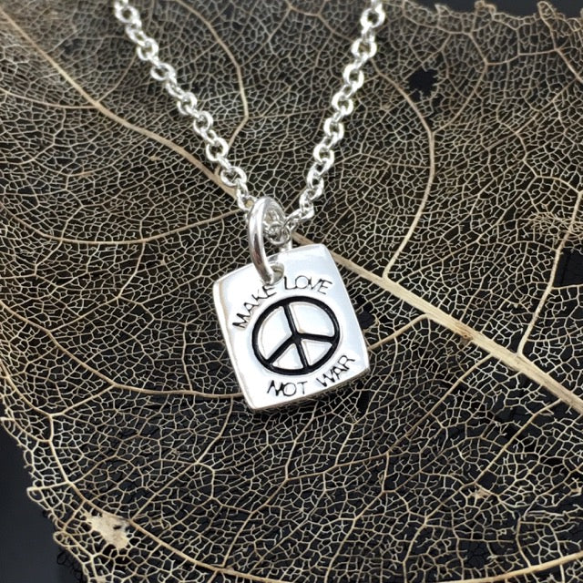 Make Love Not War Necklace