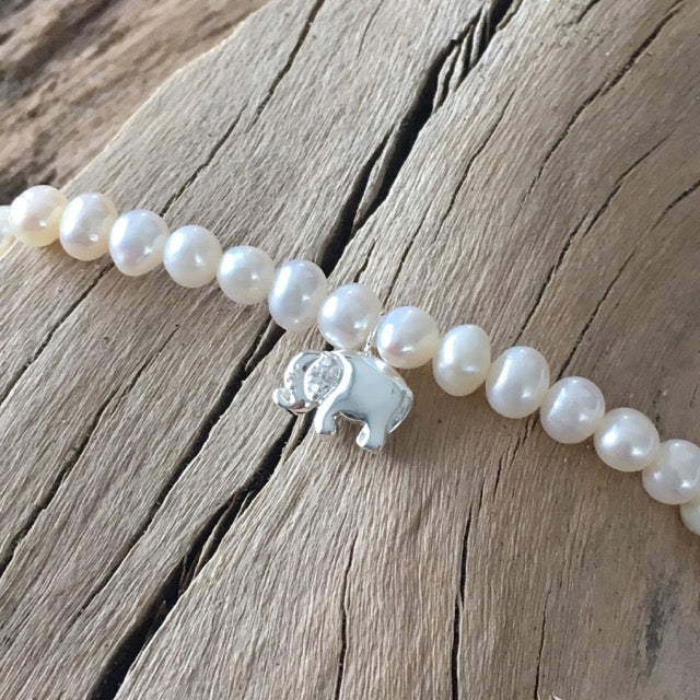 Elephant Pearl Bracelet
