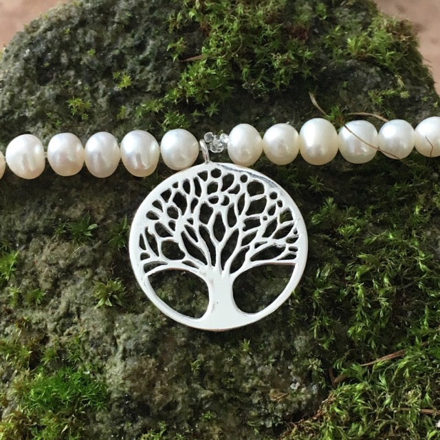 boho sterling silver pearl bracelet jewellery nz