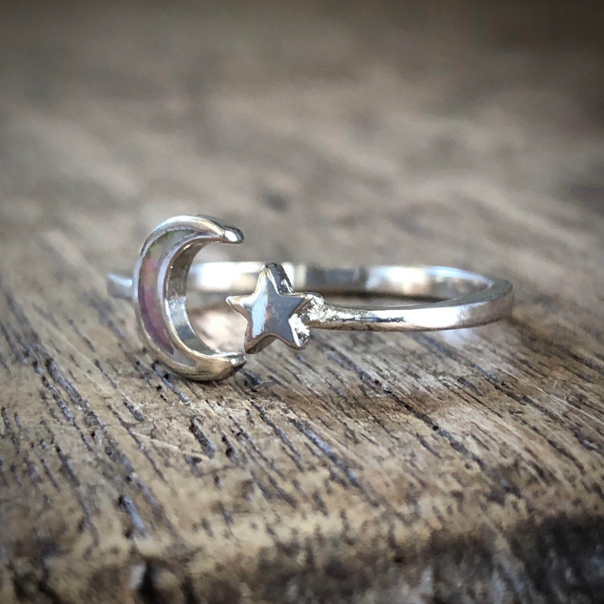 Pink Opal Celestial Ring