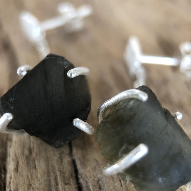 Labradorite Nugget Earrings