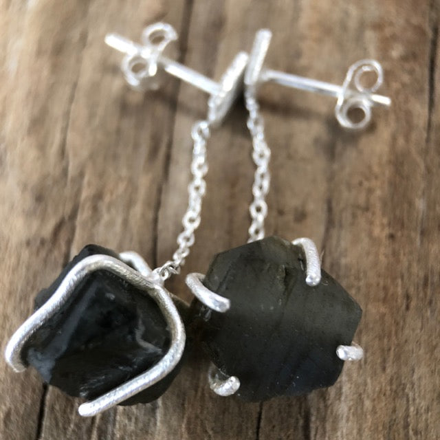 Labradorite Nugget Earrings