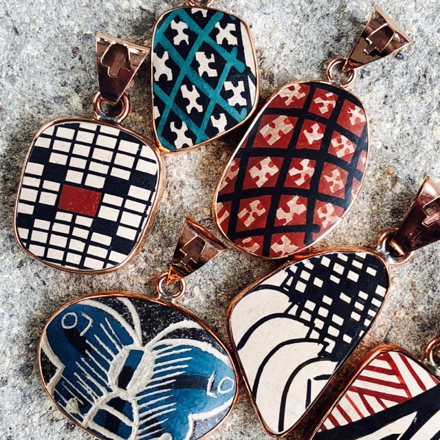 Copper Mata Ortiz Pendant: 11