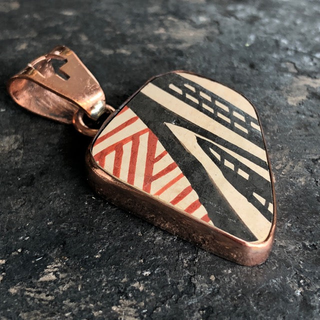Copper Mata Ortiz Pendant: 5