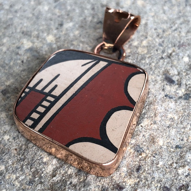 Copper Mata Ortiz Pendant: 6